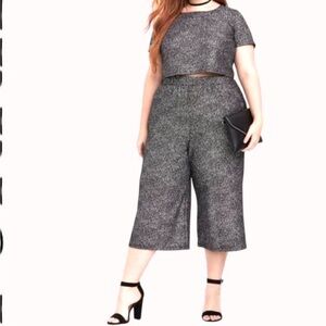 Torrid black and silver set